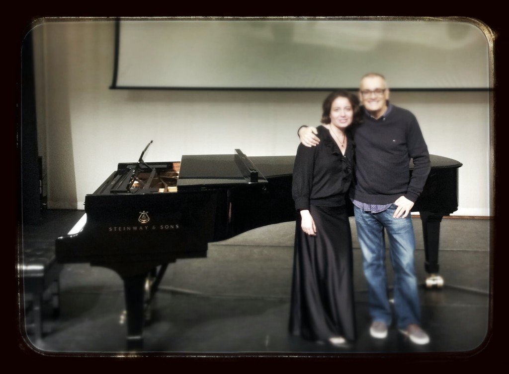 With Douglas Gould at Capstone Theatre, Liverpool. The Biennial International Conference “Music Since 1900″ at Liverpool Hope University (12-15 September 2013) hosted my short performance of ‘Recital I’ by Luciano Berio, in my Lecture Recital on Modernist Monodrama.